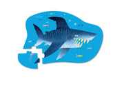 Crocodile Creek 12 Piece Mini Shaped Puzzle Shark City