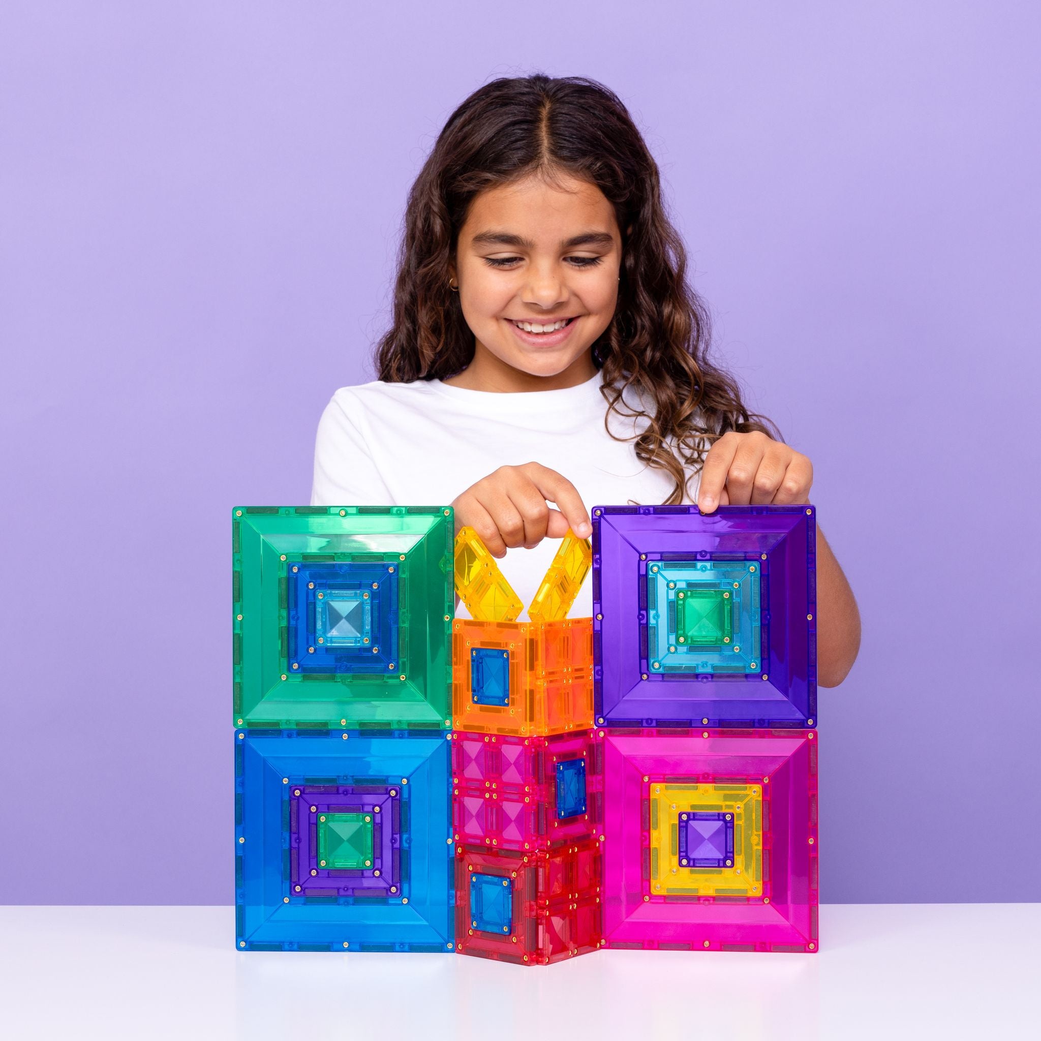 CONNETIX Magnetic Tiles 48 Piece - Bright Portal Pack