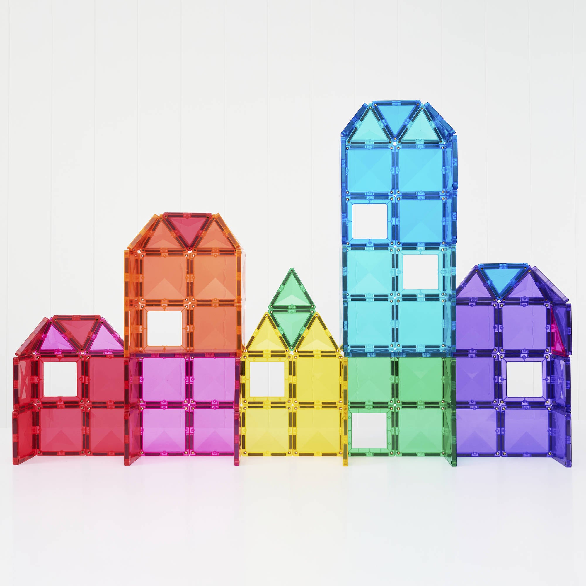 CONNETIX Magnetic Tiles 104 Piece - Bright Creative Pack - Toyworld NZ