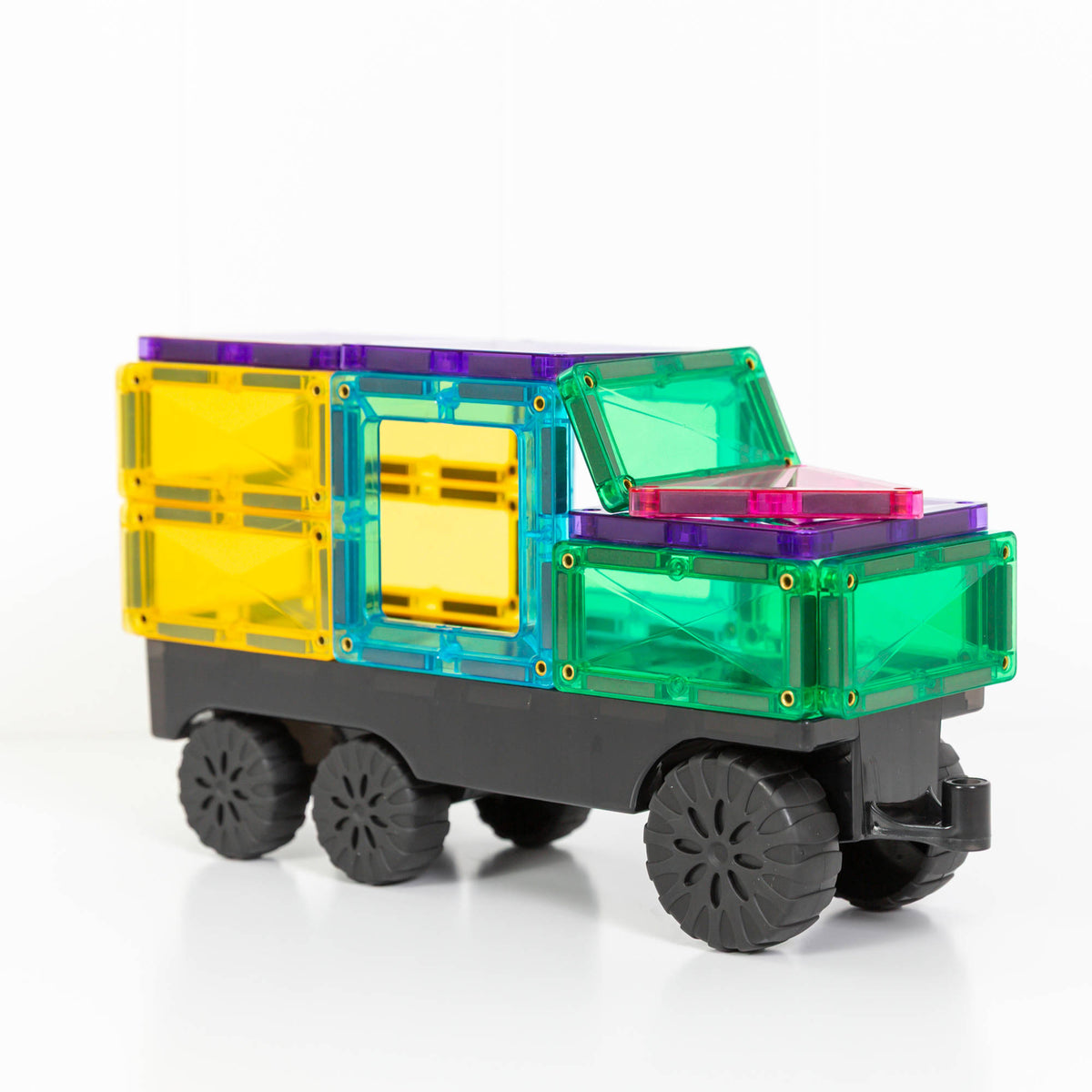CONNETIX Magnetic Tiles 50 Piece - Bright Transport Pack - Toyworld NZ