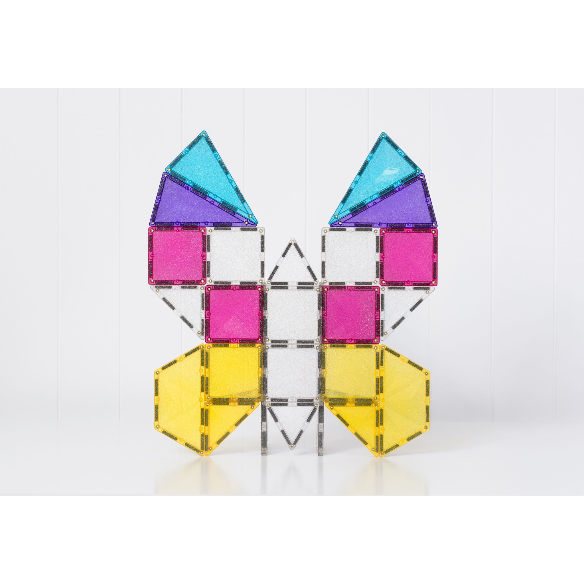 CONNETIX Magnetic Tiles 56 Piece - Glitter Unicorn Pack