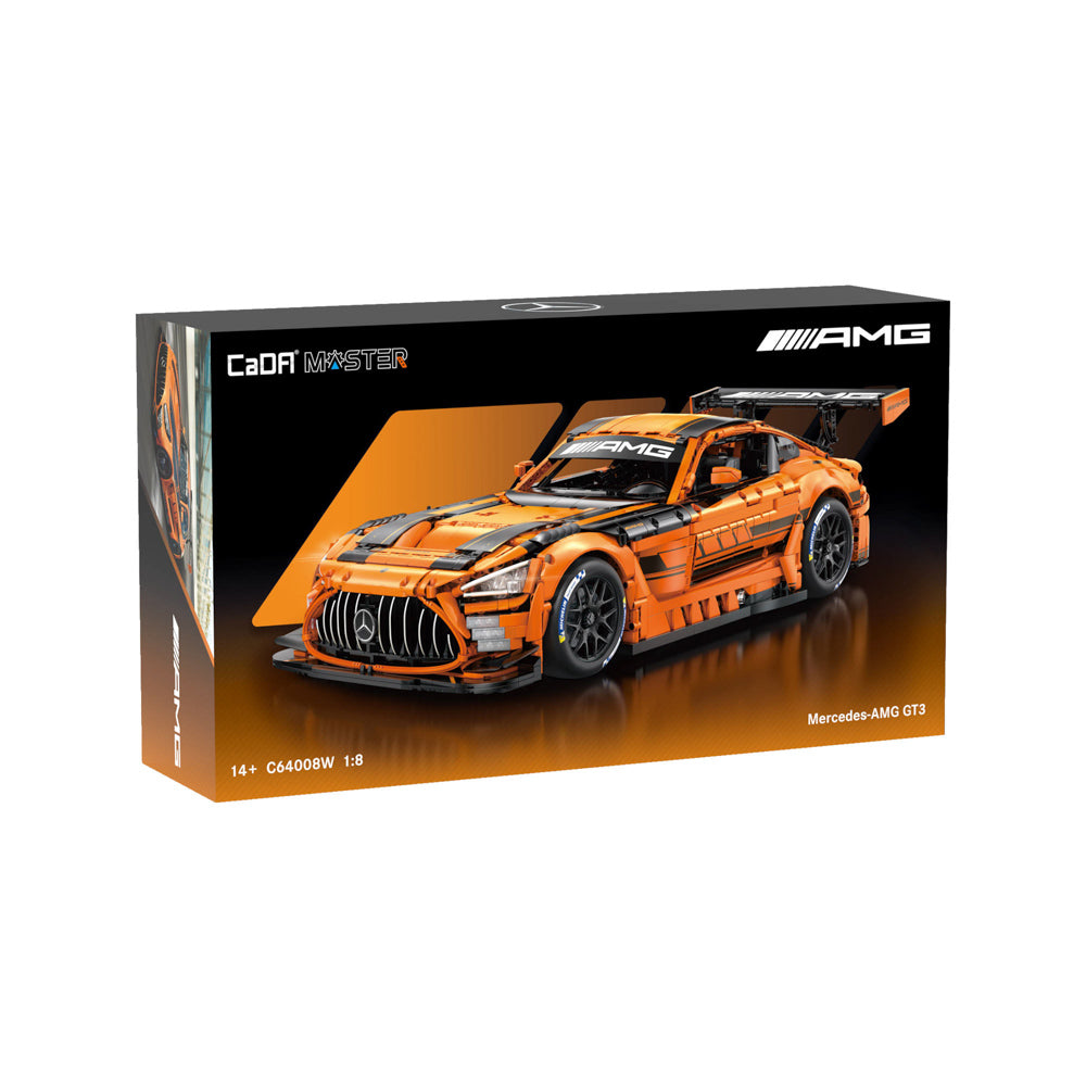 CaDA 1:8 Mercedes AMG GT3 Car Orange building set.