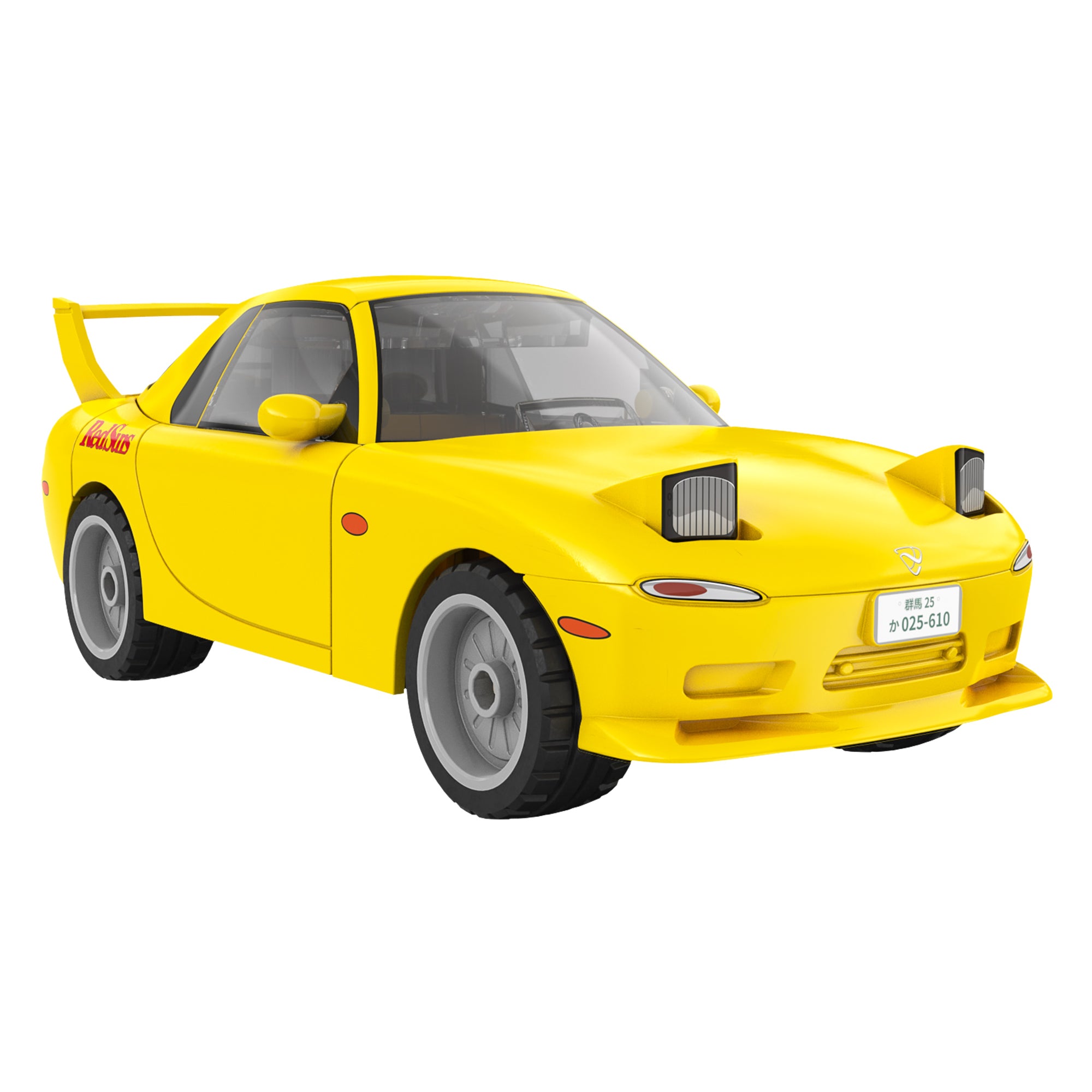 CaDA 1:24 Initial-D Mazda RX-7 FD Brick Car Yellow