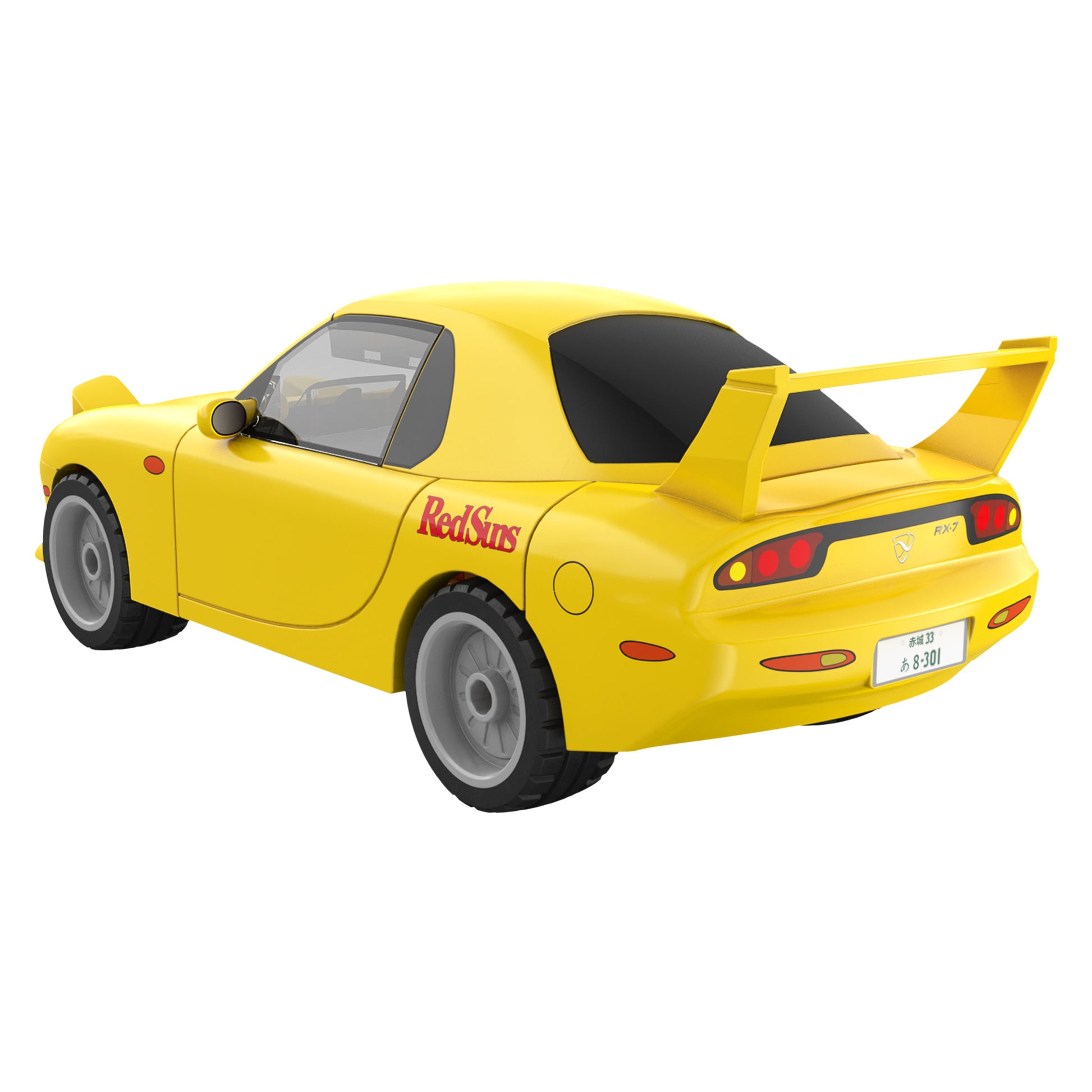 CaDA 1:24 Initial-D Mazda RX-7 FD Brick Car Yellow