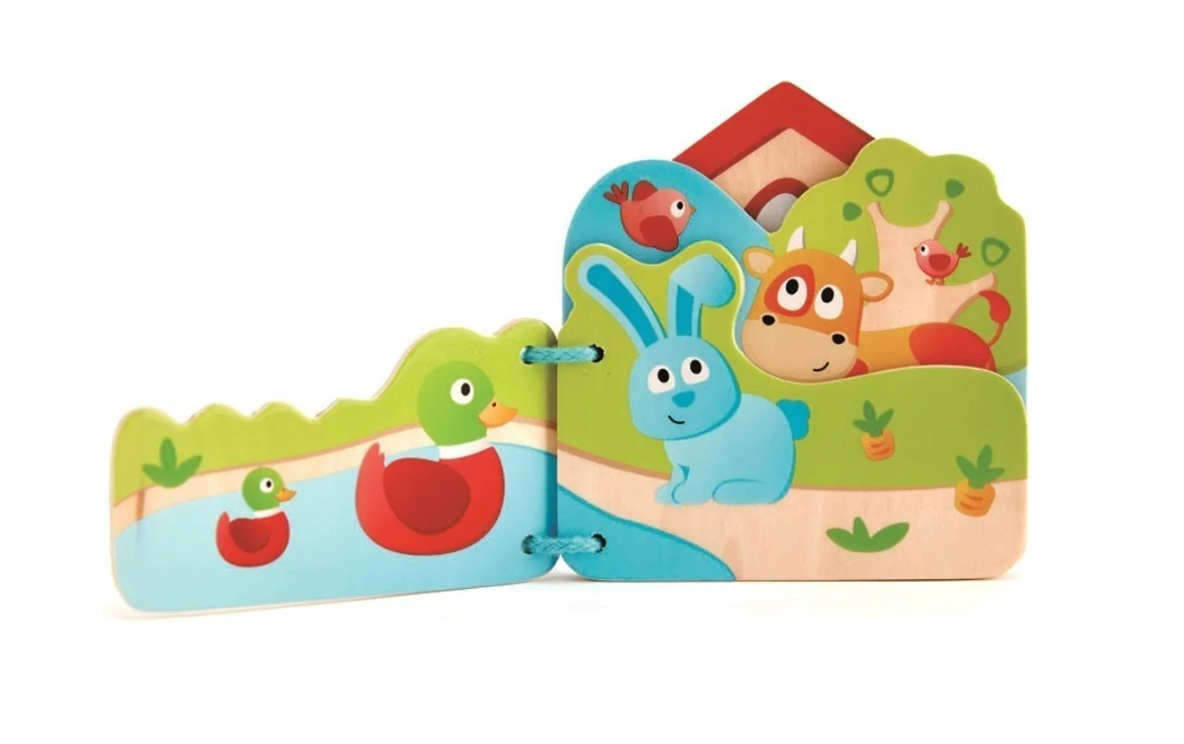 Hape Babys Farm Animal Book