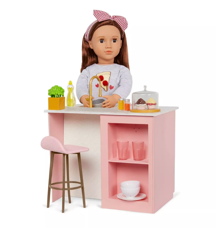 Our Generation Electronic Kitchen Island Set