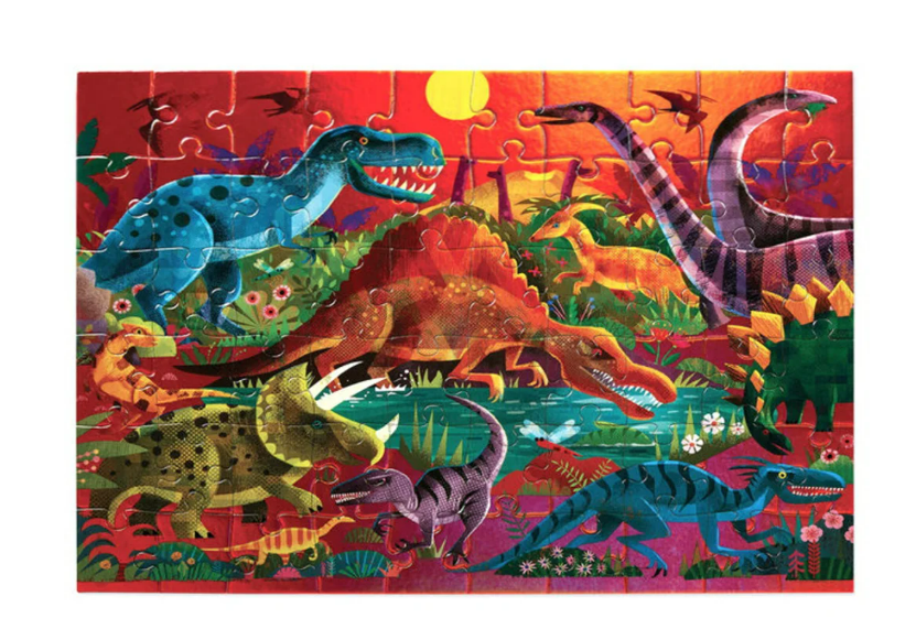 Croc Creek 60 Piece Foil Puzzle - Dazzling Dinos