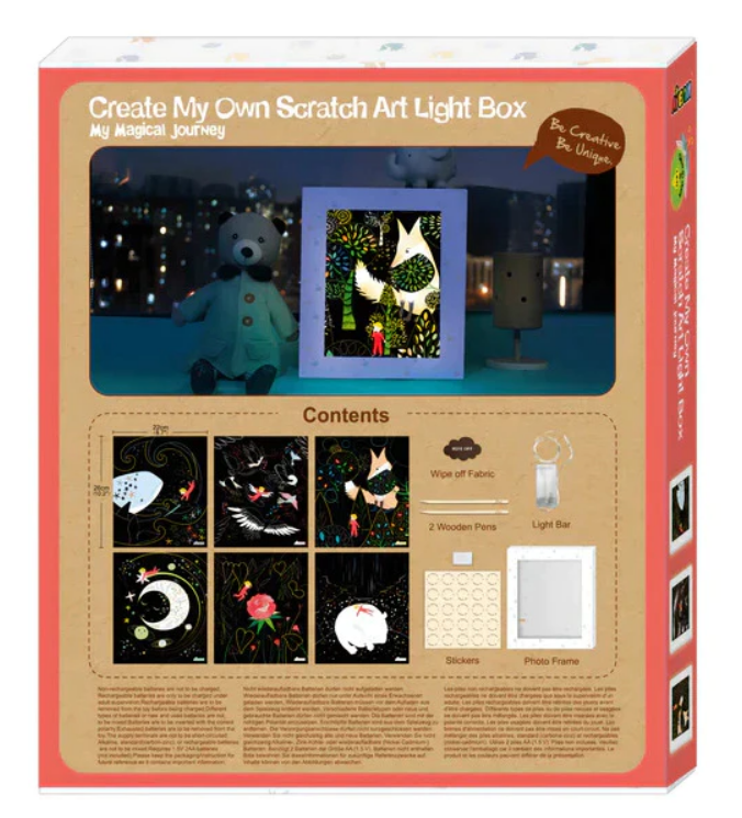 Avenir Create My Own Scratch Art Light Box Magical Journey