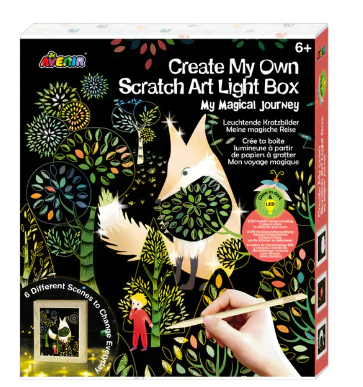 Avenir Create My Own Scratch Art Light Box Magical Journey