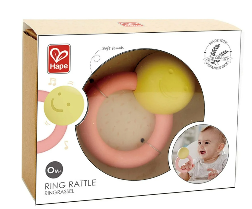 Hape Ring Rattle - Japanese Rice