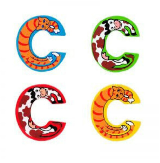 Animal Letters Wooden C