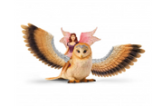 Schleich Bayala Fairy In Flight On Glam-Owl
