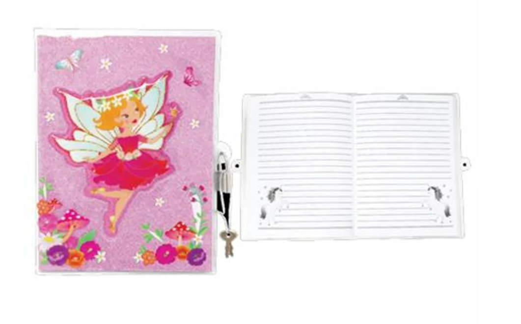 Pink Poppy Lockable Diary Pixie Fantasy 3D