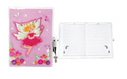 Pink Poppy Lockable Diary Pixie Fantasy 3D