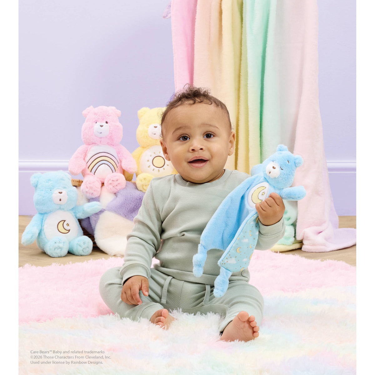 Care Bears Baby Comfort Blanket - Bedtime Bear for baby.