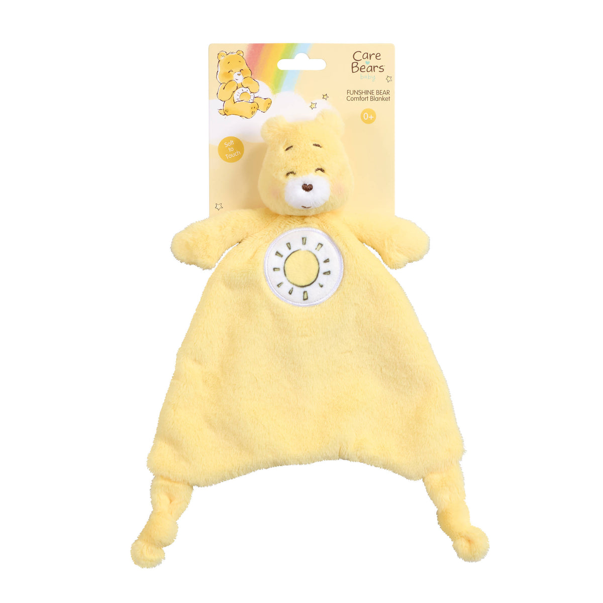 Care Bears Baby Comfort Blanket - Funshine Bear for baby.