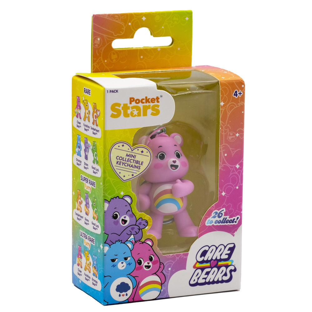 Care Bears Pocket Stars Keychain Assorted Styles pink