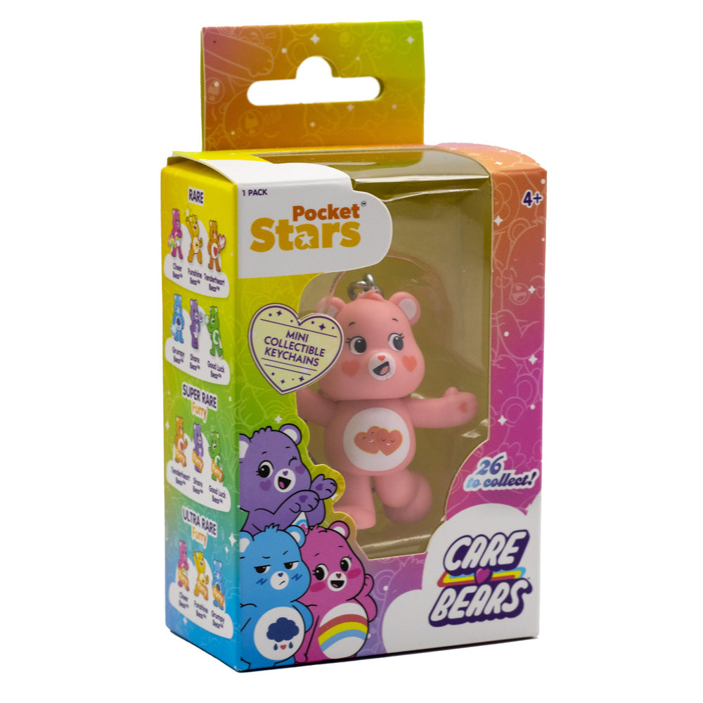 Care Bears Pocket Stars Keychain Assorted Styles pink