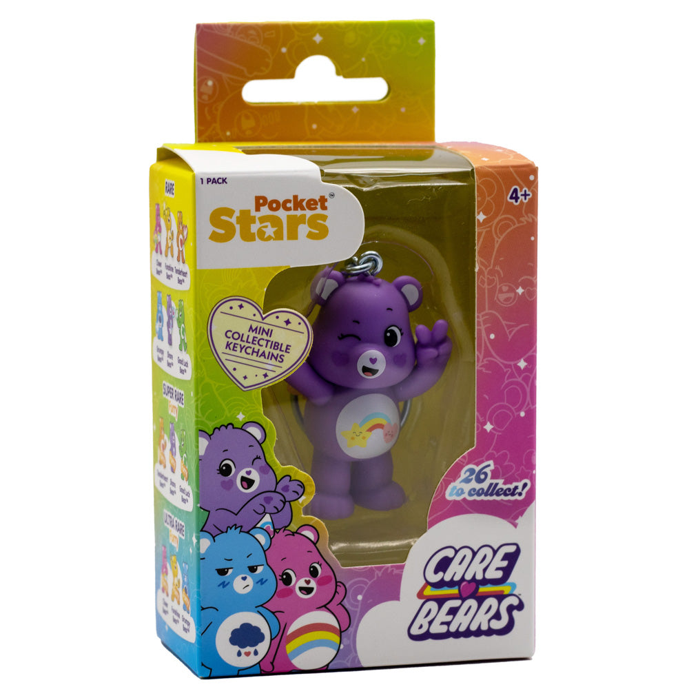 Care Bears Pocket Stars Keychain Assorted Styles purple