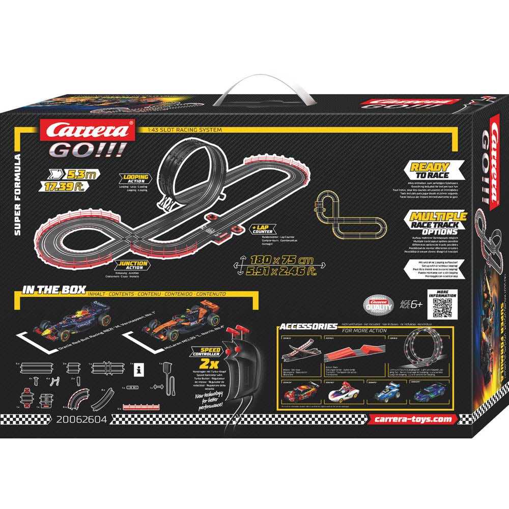 Carrera GO!!! F1 Super Formula Slot Car Set.