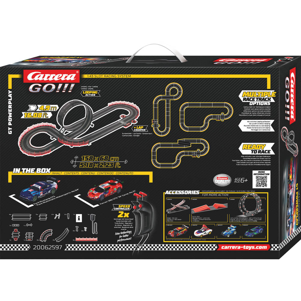 Carrera GO!!! GT Powerplay Slot Car Set.