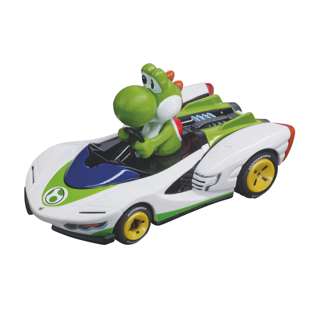Carrera Mario Kart Pull & Speed P-Wing Twin Pack - Mario & Yoshi playset.