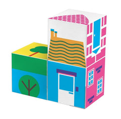 Clementoni 12 Piece Shaped Cubes Houses