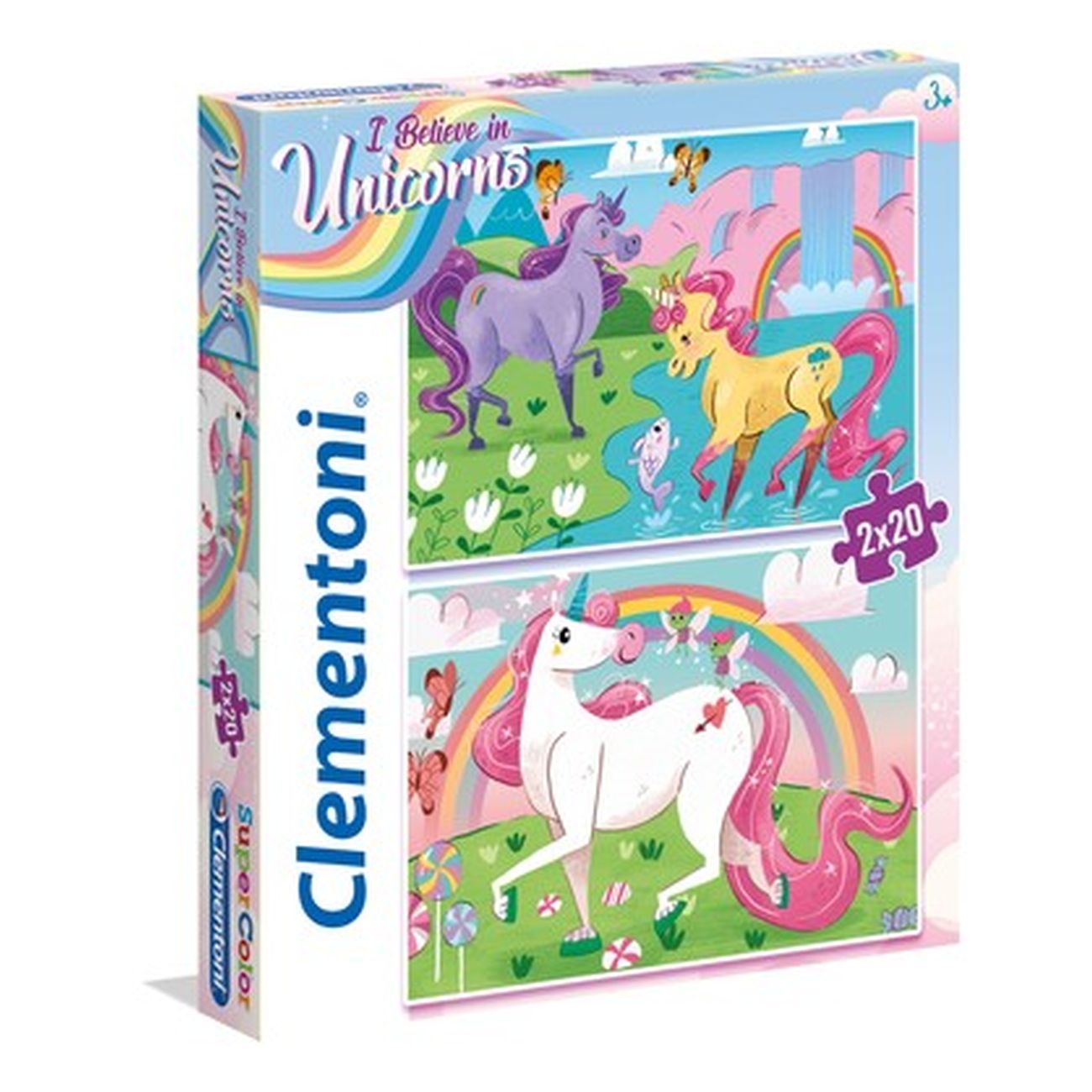 Clementoni I Believe In Unicorns 2X20 Piece Puzzles
