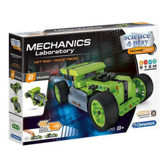 Clementoni Mechanics Laboratory Hot Rod + Race Truck With Pull Back Module