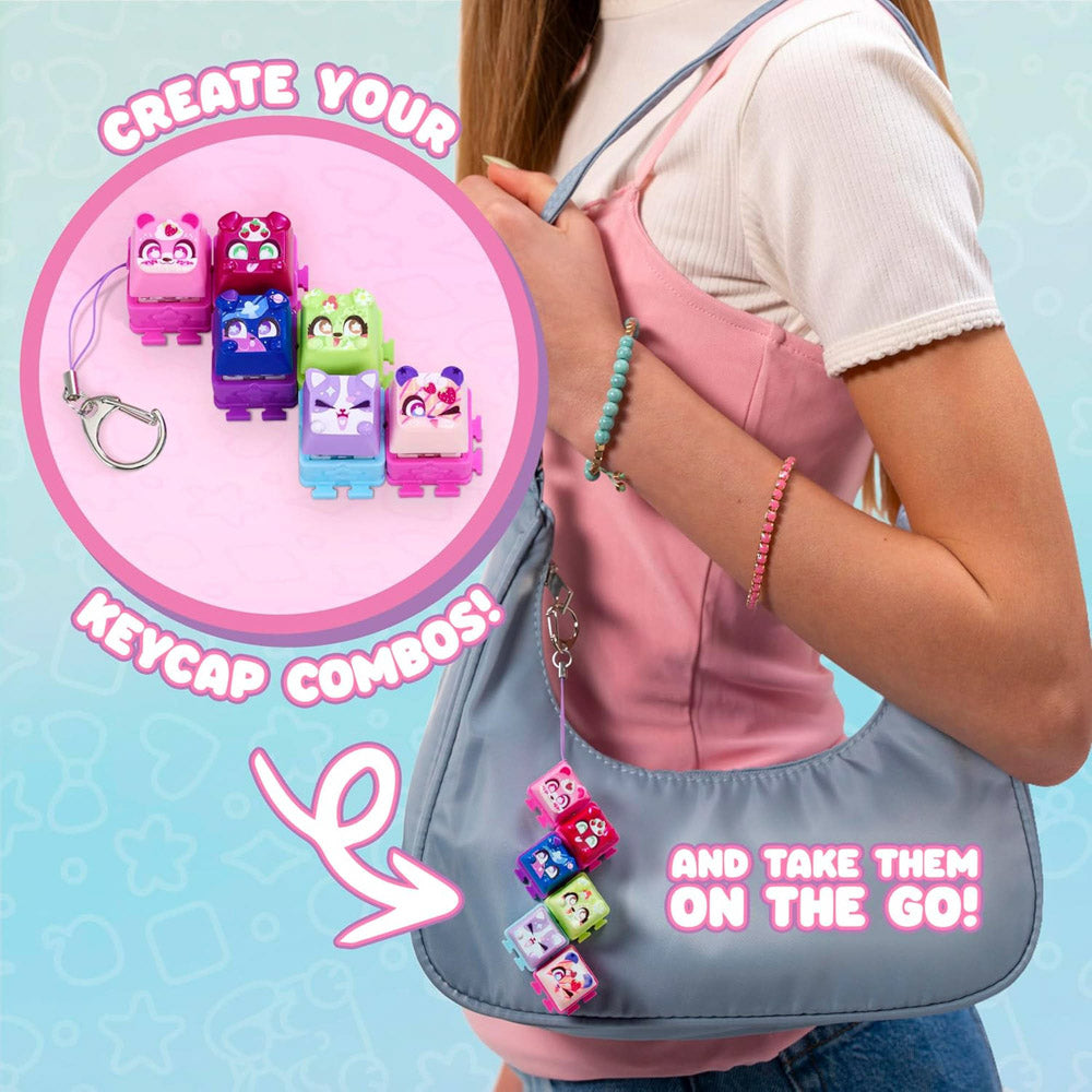 Clickeez Keyboard Mega Pack keychain accessories.