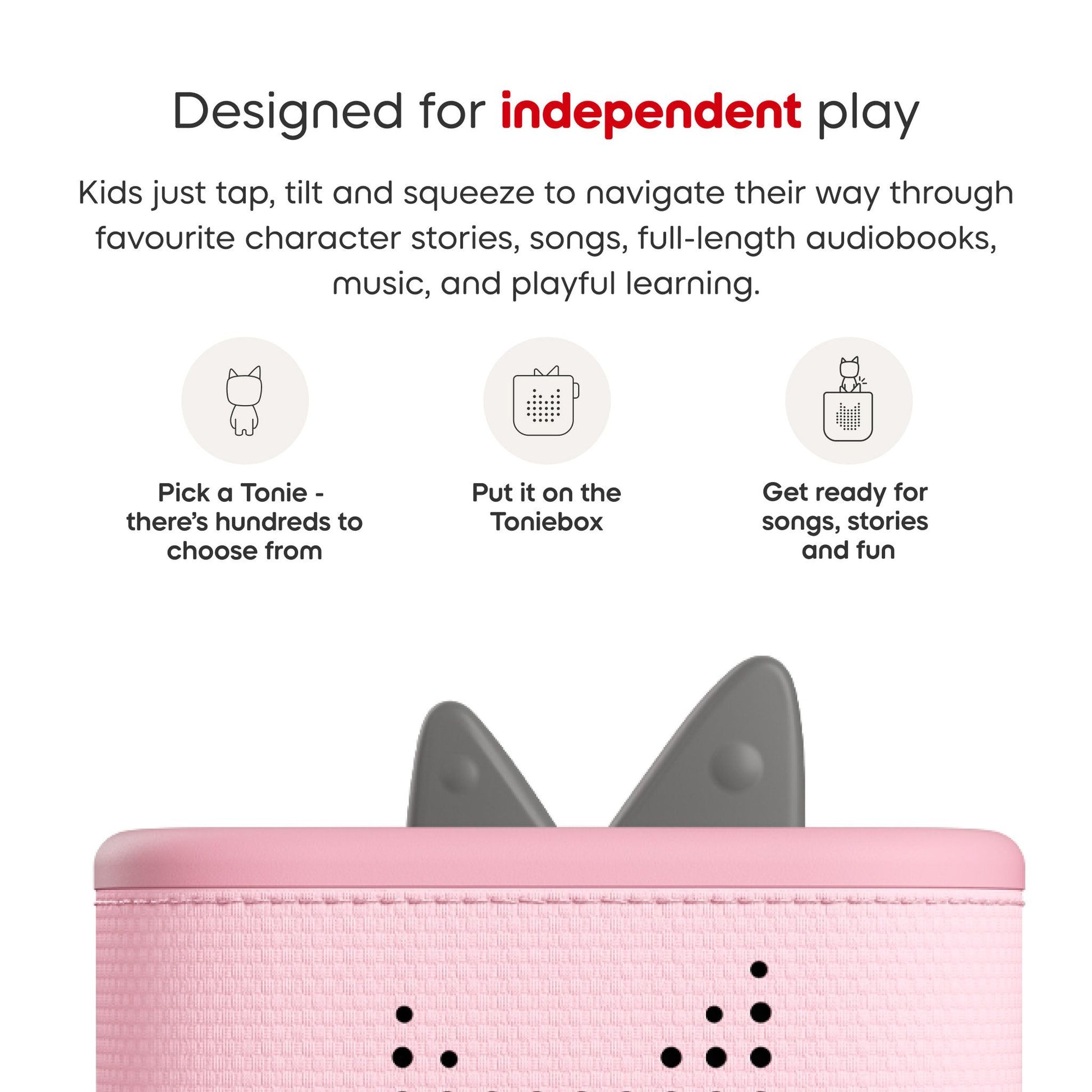 Tonies Toniebox 2 speaker Creative Tonie Rubie Starter Set - Cloud Pink