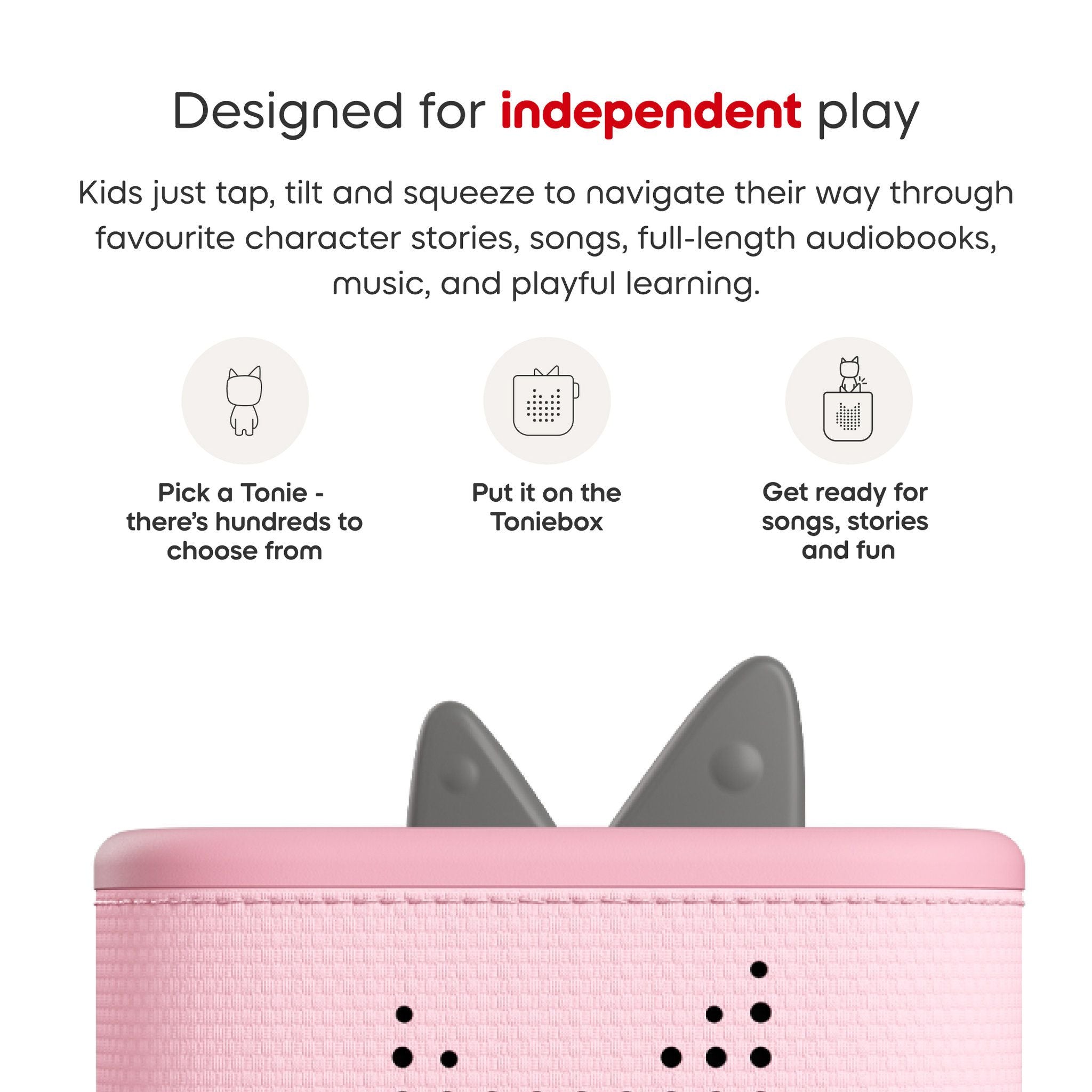 Tonies Toniebox 2 speaker Creative Tonie Rubie Starter Set - Cloud Pink