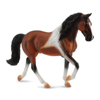 Collecta Tennessee Walking Horse Stallion Bay Pinto (Grey)