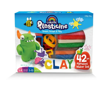 Colorific Plasticine Alphabet Kit