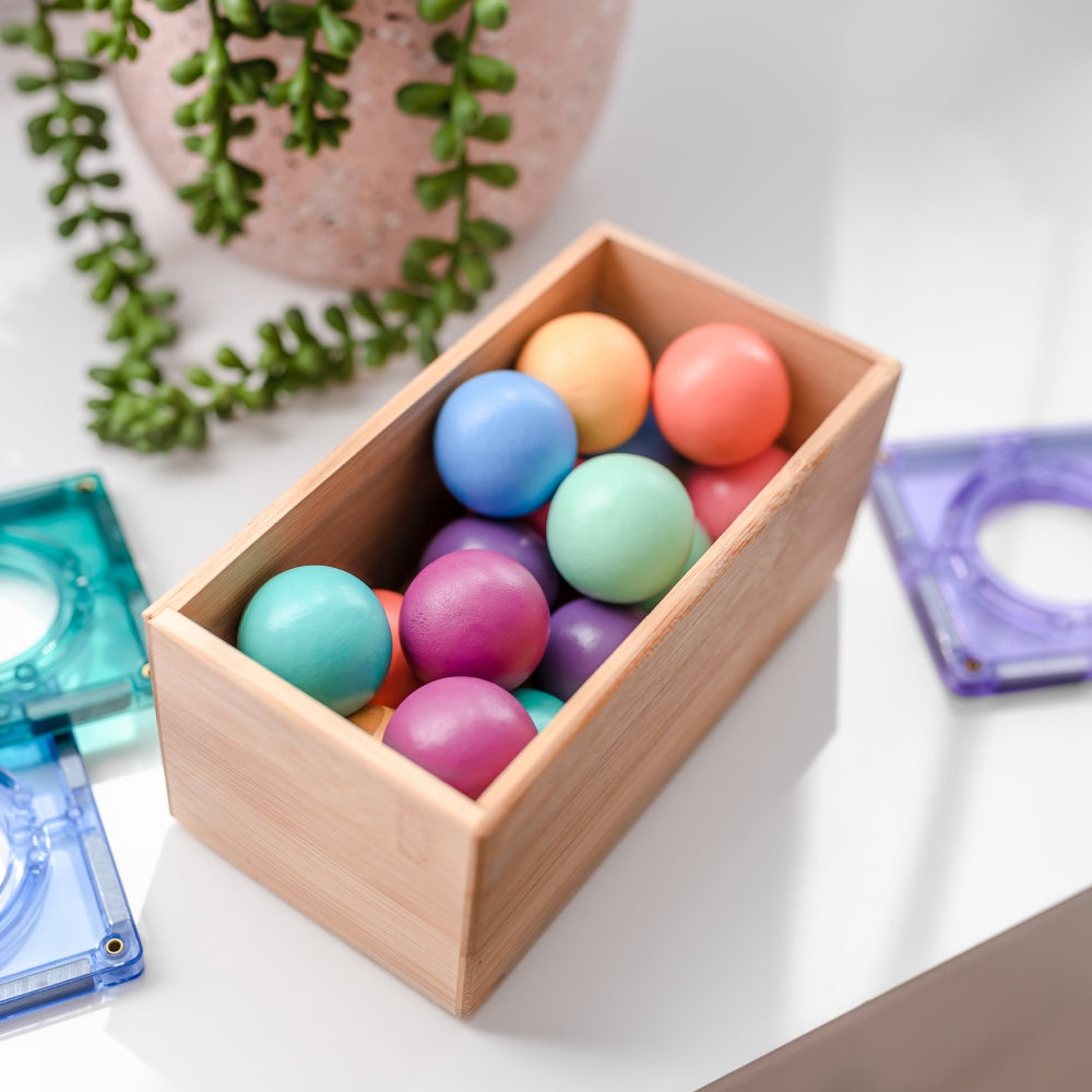 CONNETIX Magnetic Tiles 16 Piece - Pastel Replacement Ball Pack - Toyworld NZ