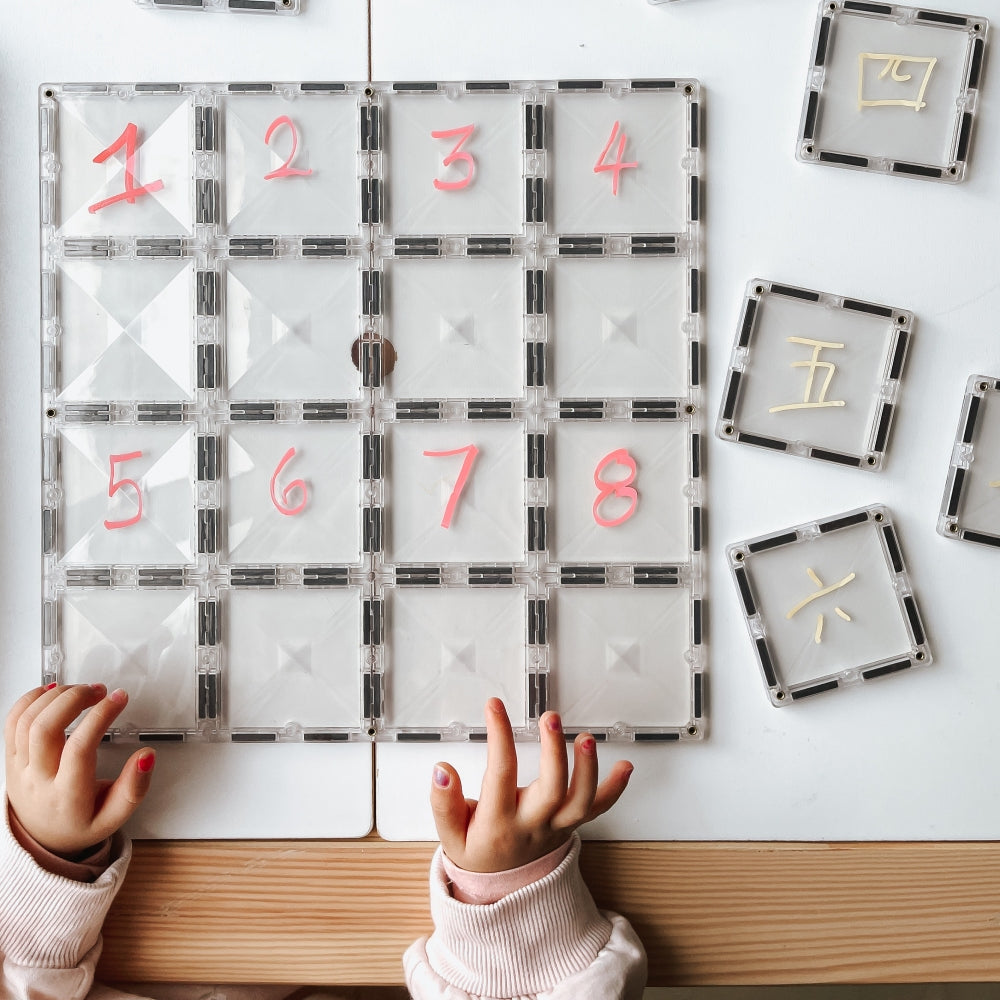CONNETIX Magnetic Tiles 2 Piece - Clear Base Plate Pack - Toyworld NZ