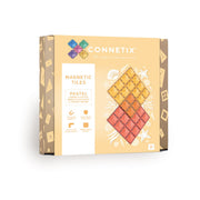CONNETIX Magnetic Tiles 2 Piece - Pastel Base Plate Pack Lemon & Peach - Toyworld NZ