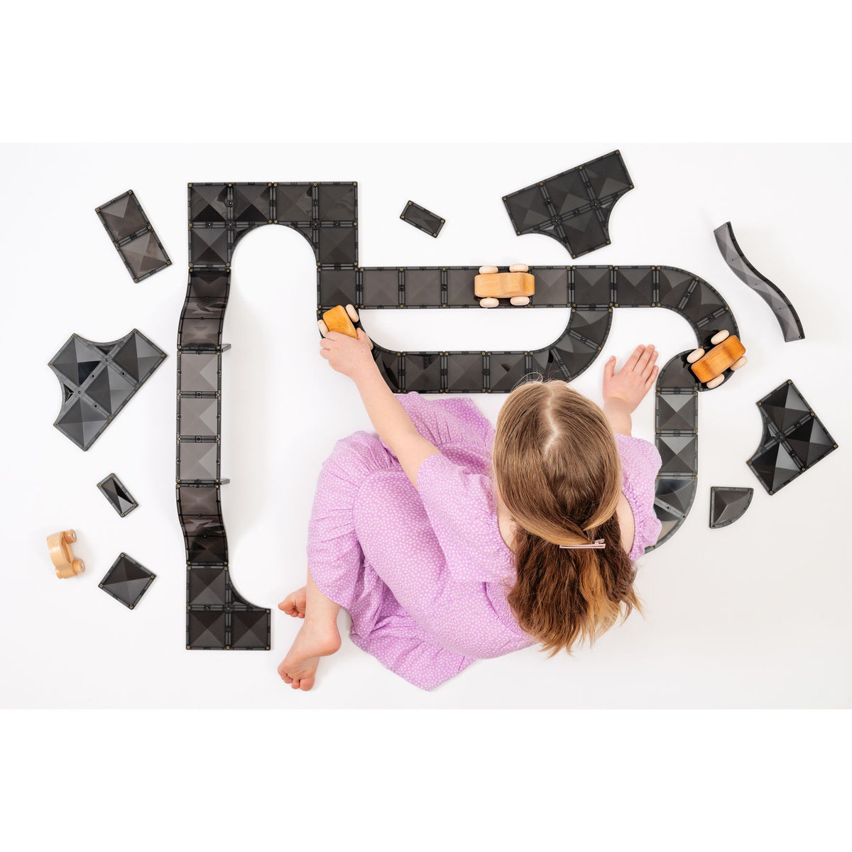 CONNETIX Magnetic Tiles 48 Piece - Creative Roads Pack - Toyworld NZ