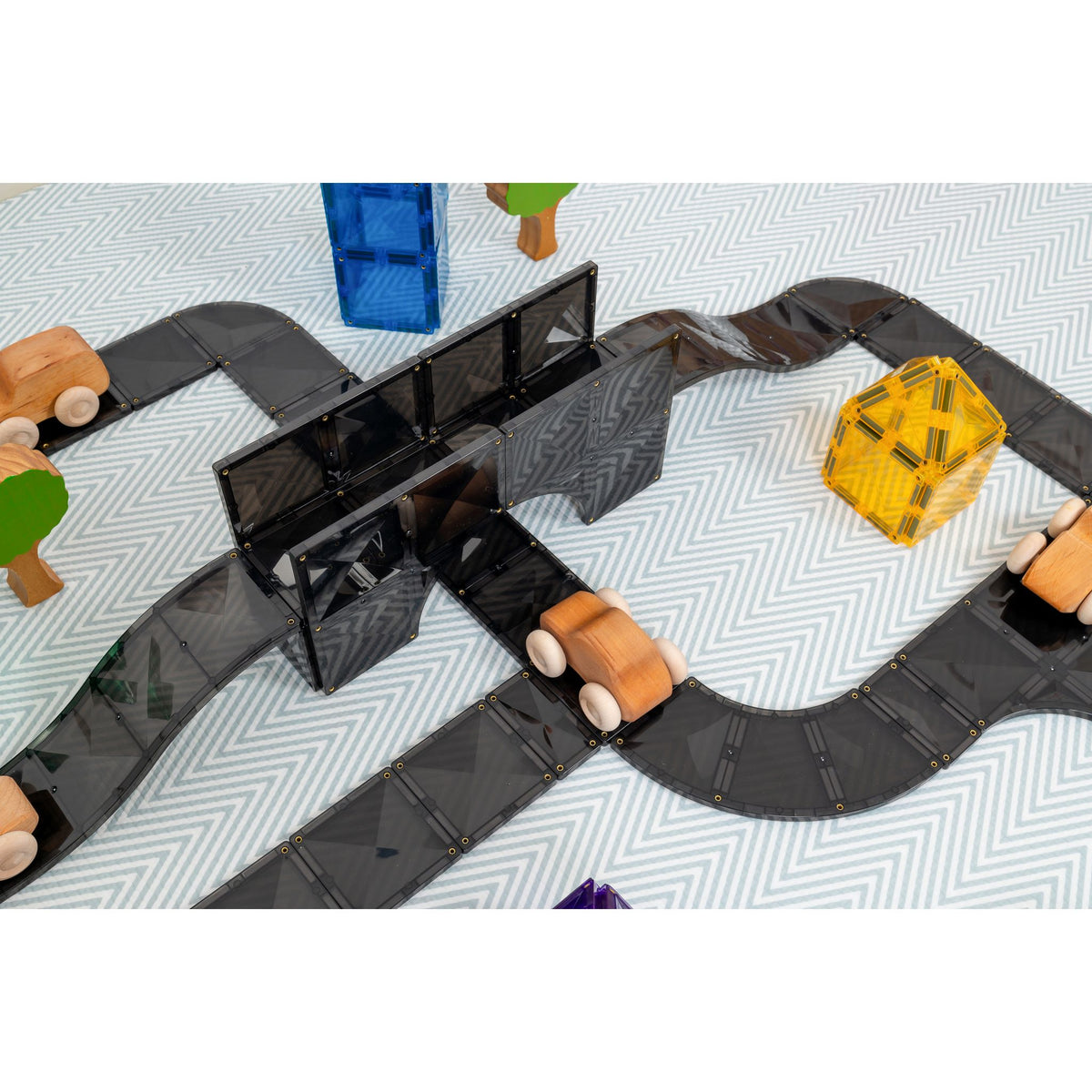 CONNETIX Magnetic Tiles 48 Piece - Creative Roads Pack - Toyworld NZ