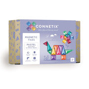CONNETIX Magnetic Tiles 32 Piece Pastel Mini Pack, in packaging