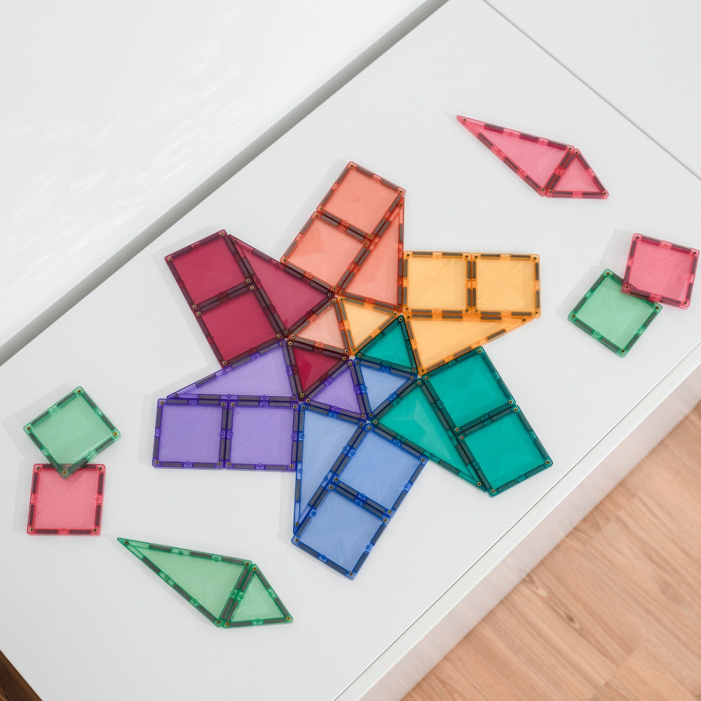 CONNETIX Magnetic Tiles 32 Piece Pastel Mini Pack