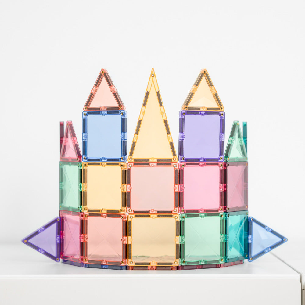 CONNETIX Magnetic Tiles 32 Piece Pastel Mini Pack