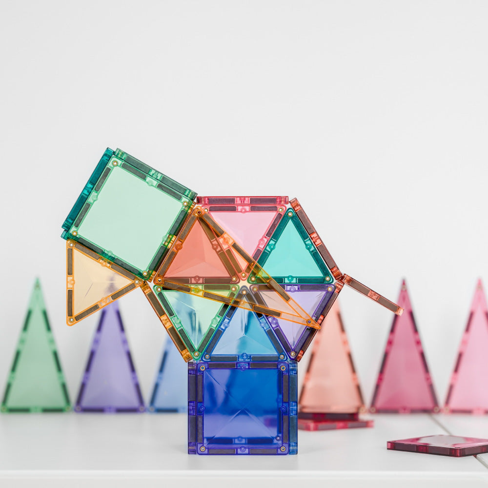 CONNETIX Magnetic Tiles 32 Piece Pastel Mini Pack