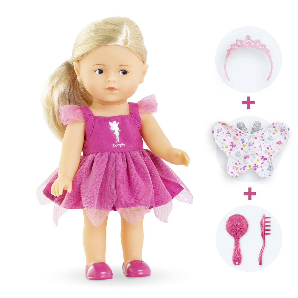 Corolle Mini Rosy Fairy 8 Inch Doll Set toy.