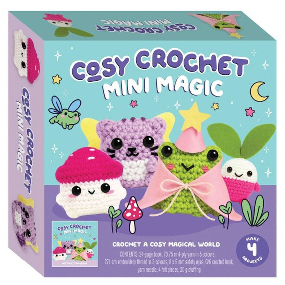 Cosy Crochet Mini Magic kit - crochet animal toys.