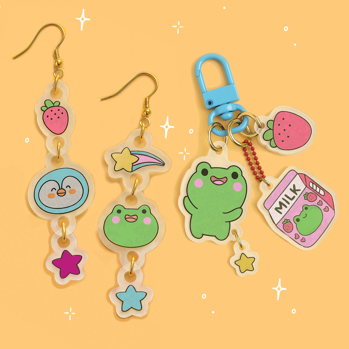 Cosy Shrinkies craft Mini Charms for keyrings and bracelets.