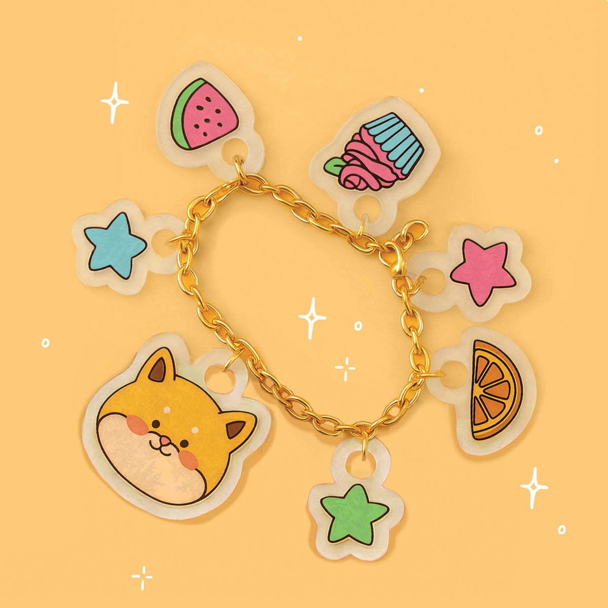Cosy Shrinkies craft Mini Charms for keyrings and bracelets.