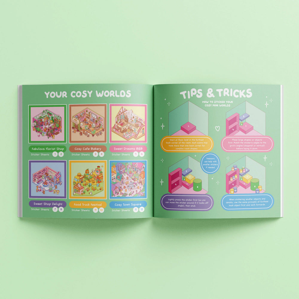 Cosy Sticker Worlds Book - Village Vibes