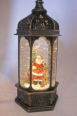 Cotton Candy Magical Christmas Hexagon Santa Latern
