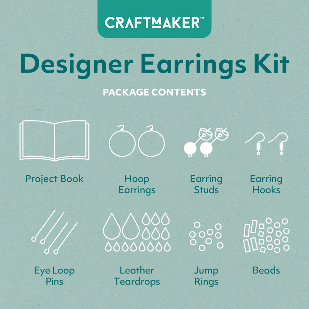 Craft Maker Designer Earrings DIY Jewellery Kit.